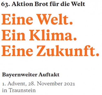 Eröffnungsgottesdienst Aktion Brot für die Welt 2021