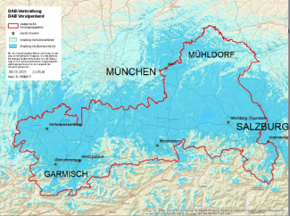 Sendebereich Radio Regenbogen